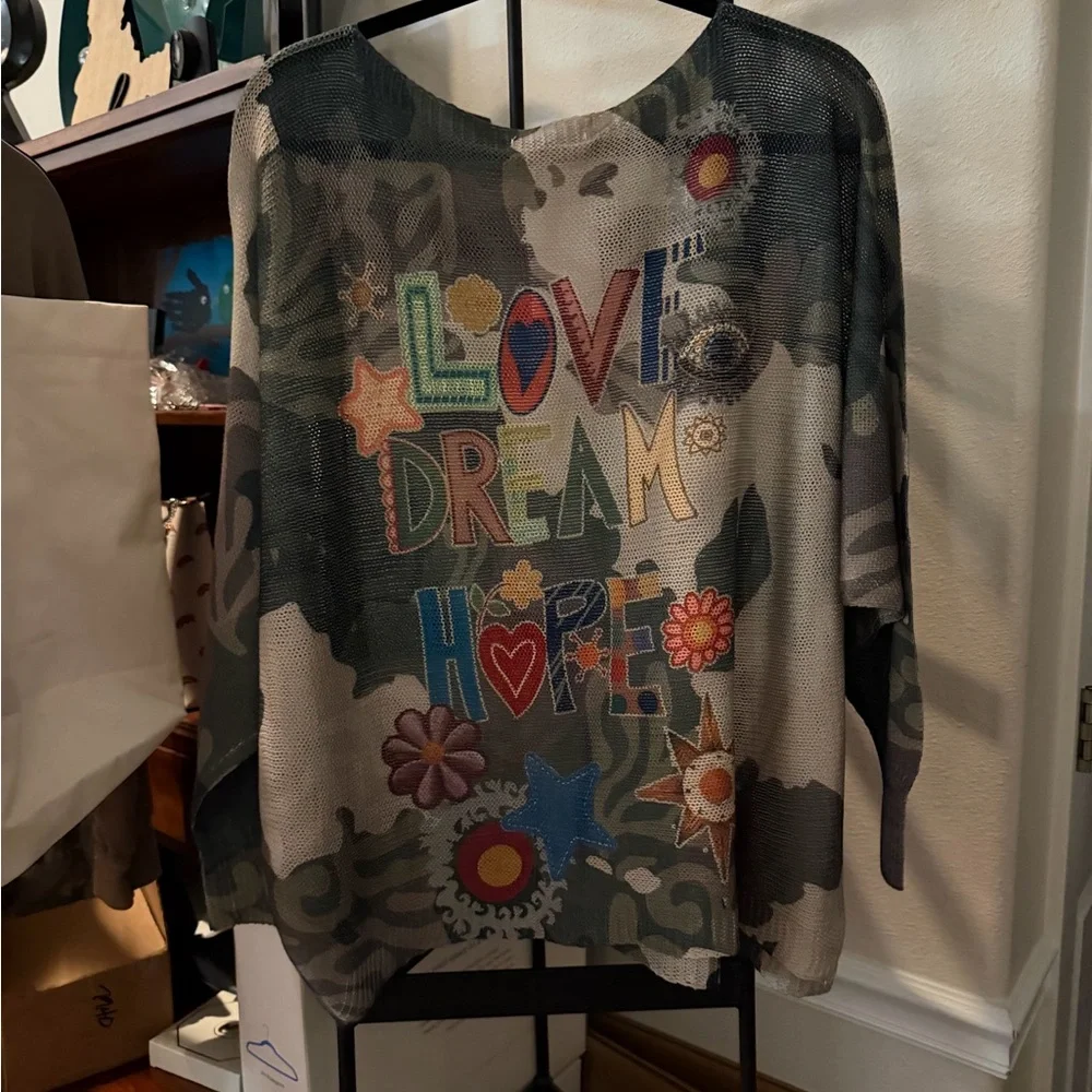 Dreamy Floral Long Sleeve Top - Multicolor - Picture 2 of 4